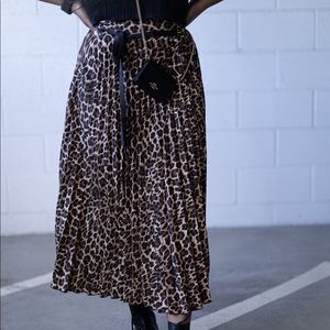 Zara Leopard Print Skirt